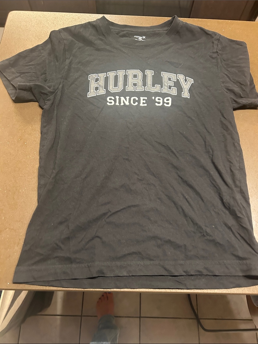 Hurley Black Short-Sleeve 'Since '99' Graphic Tee